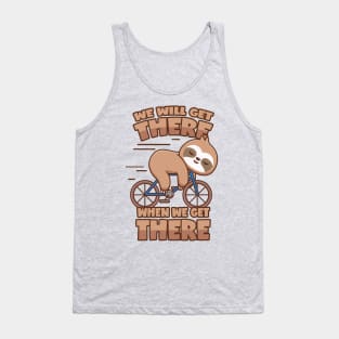 Sloth on bike Tank Top